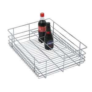 BOTTLE BASKET (6″ HEIGHT X 19″ WIDTH X 20″ DEPTH) 6MM WIRE STAINLESS STEEL