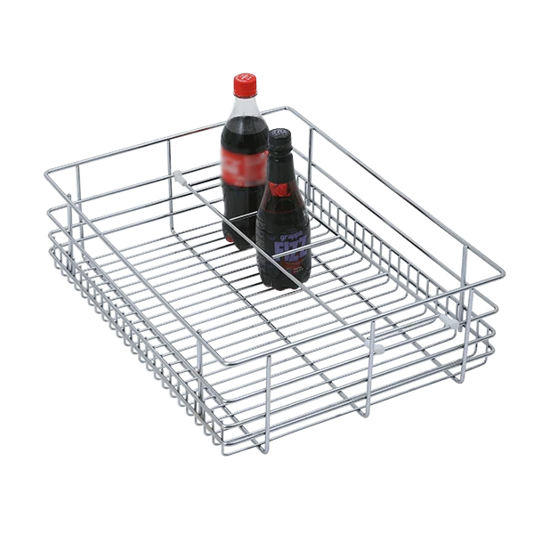 BOTTLE BASKET (6″ HEIGHT X 19″ WIDTH X 20″ DEPTH) 6MM WIRE STAINLESS STEEL