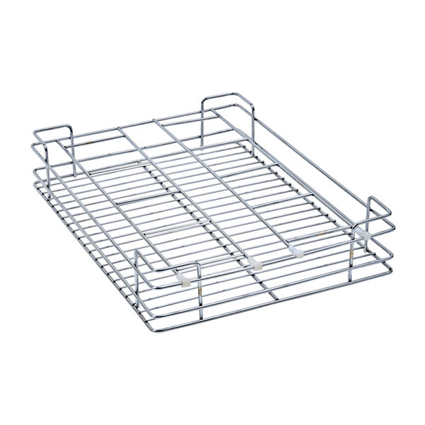 Glass Drawer Basket (4″ Height X 12″ Width X 20″ Depth) 5mm wire Stainless Steel