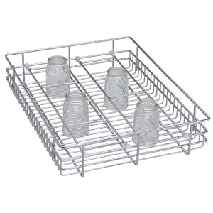 Glass Basket (4″ Height X 17″ Width X 20″ Depth) Stainless Steel