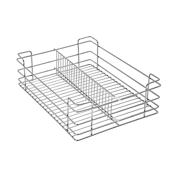 Partition Basket (4″ Height X 21″ Width X 20″ Depth) 5mm wire Stainless Steel