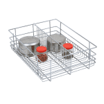Partition Drawer Basket (6″ Height X 21″ Width X 20″ Depth) 6mm wire Stainless Steel