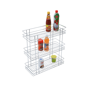 Triple Basket Pull-Out (21x6x20) Stainless Steel