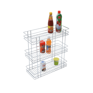 Triple Basket Pull-Out (21x6x20) Stainless Steel