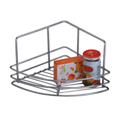 CORNER SINGLE (7″ HEIGHT X 9″ WIDTH X 9″ DEPTH) 6MM WIRE STAINLESS STEEL