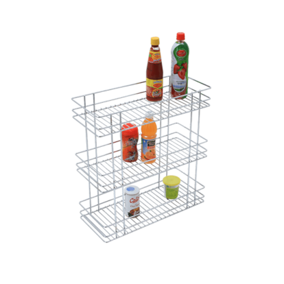 TRIPLE BASKET PULL-OUT (21″ HEIGHT X 12″ WIDTH X 20″ DEPTH) STAINLESS STEEL