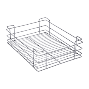 PLAIN DRAWER BASKET (8″ HEIGHT X 21″ WIDTH X 20″ DEPTH) 5MM WIRE STAINLESS STEEL