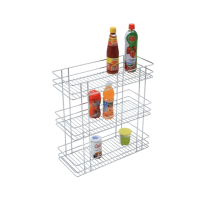 TRIPLE BASKET PULL-OUT (21″ HEIGHT X 4″ WIDTH X 20″ DEPTH) STAINLESS STEEL