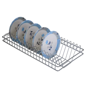 PLATE RACK (4″ HEIGHT X 10″ WIDTH X 22″ DEPTH) STAINLESS STEEL