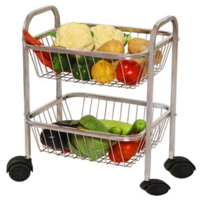 Stainless Steel Vegetable Trolley Urban Bageecha Ludhiana