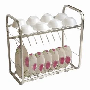 Homecare Stainless Steel Kitchen Utensils Rack (18×18)