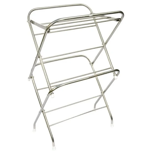Homecare-Stainless-Steel-Cloth-Drying-Stand-(9-4)-Rods-1Inch-Pipe-3Feet-Width