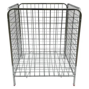 Dump bin with a sleek, rust-resistant finish, ideal for modern kitchens, restaurants, and commercial spaces.