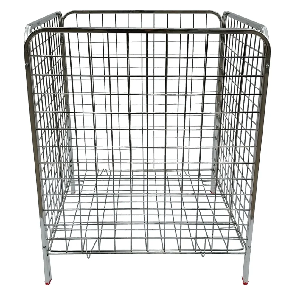 Dump bin with a sleek, rust-resistant finish, ideal for modern kitchens, restaurants, and commercial spaces.